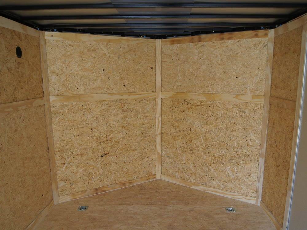 8.5×20 Silver Enclosed Trailer V-Nose (2) 5,200lb Axles Storage - Image 11
