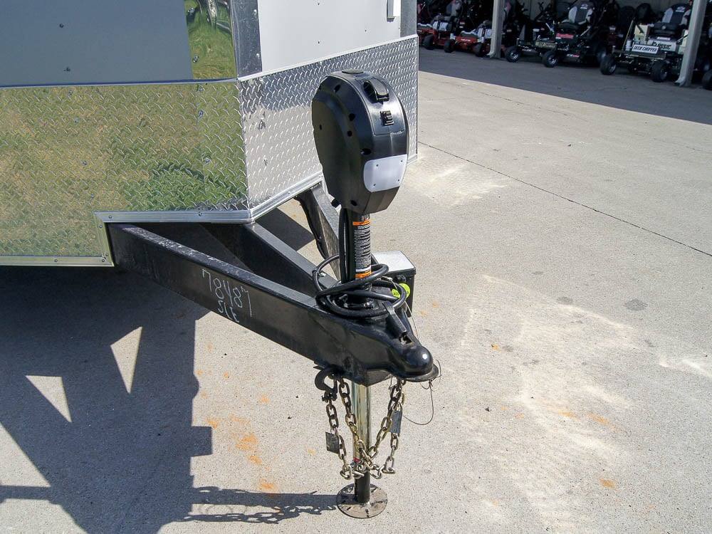 8.5×24 Custom Silver Enclosed Trailer ATP Floor (2) 5200lb Axle Storage - Image 11