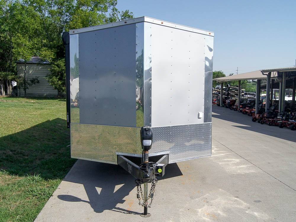 8.5×24 Custom Silver Enclosed Trailer ATP Floor (2) 5200lb Axle Storage - Image 2