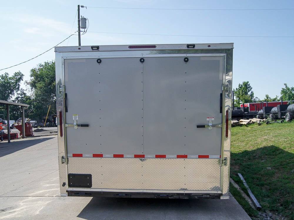 8.5×24 Custom Silver Enclosed Trailer ATP Floor (2) 5200lb Axle Storage - Image 5