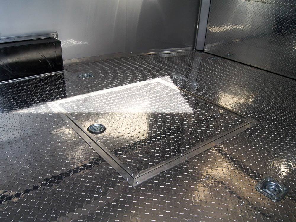 8.5×24 Custom Silver Enclosed Trailer ATP Floor (2) 5200lb Axle Storage - Image 14