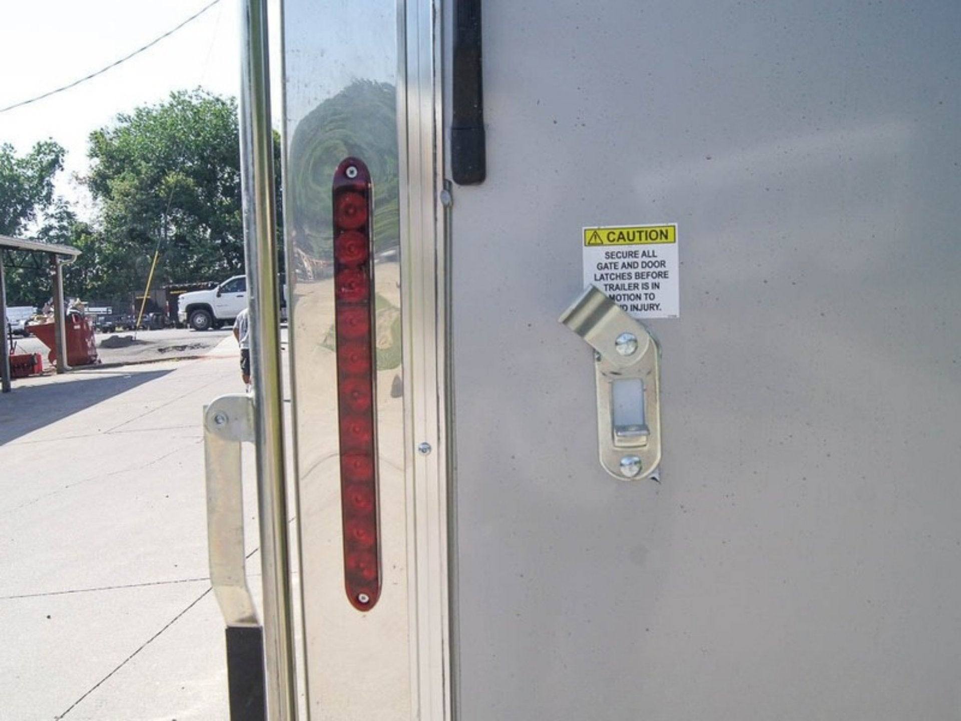 8.5×24 Custom Silver Enclosed Trailer ATP Floor (2) 5200lb Axle Storage - Image 16