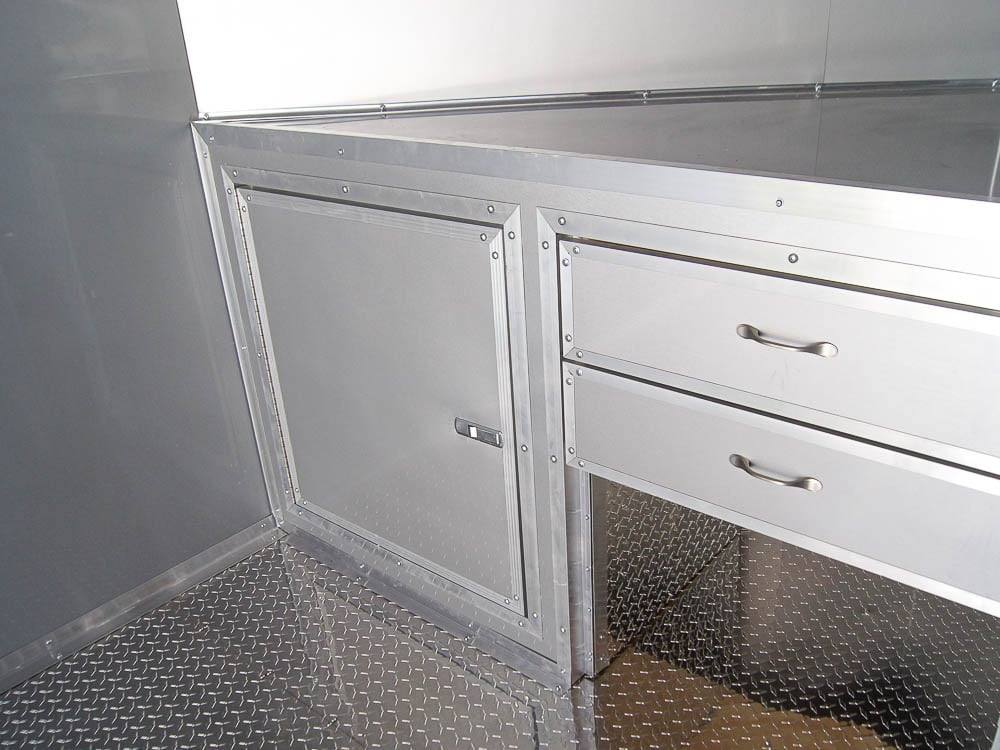 8.5×24 Custom Silver Enclosed Trailer ATP Floor (2) 5200lb Axle Storage - Image 19