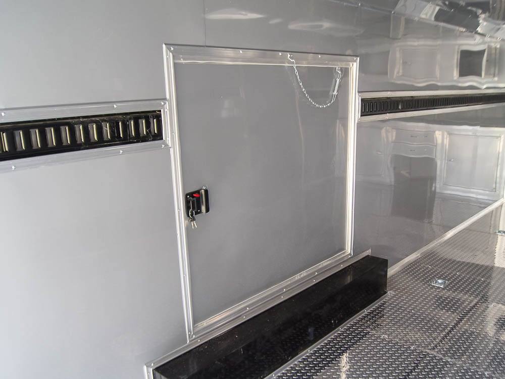 8.5×24 Custom Silver Enclosed Trailer ATP Floor (2) 5200lb Axle Storage - Image 28