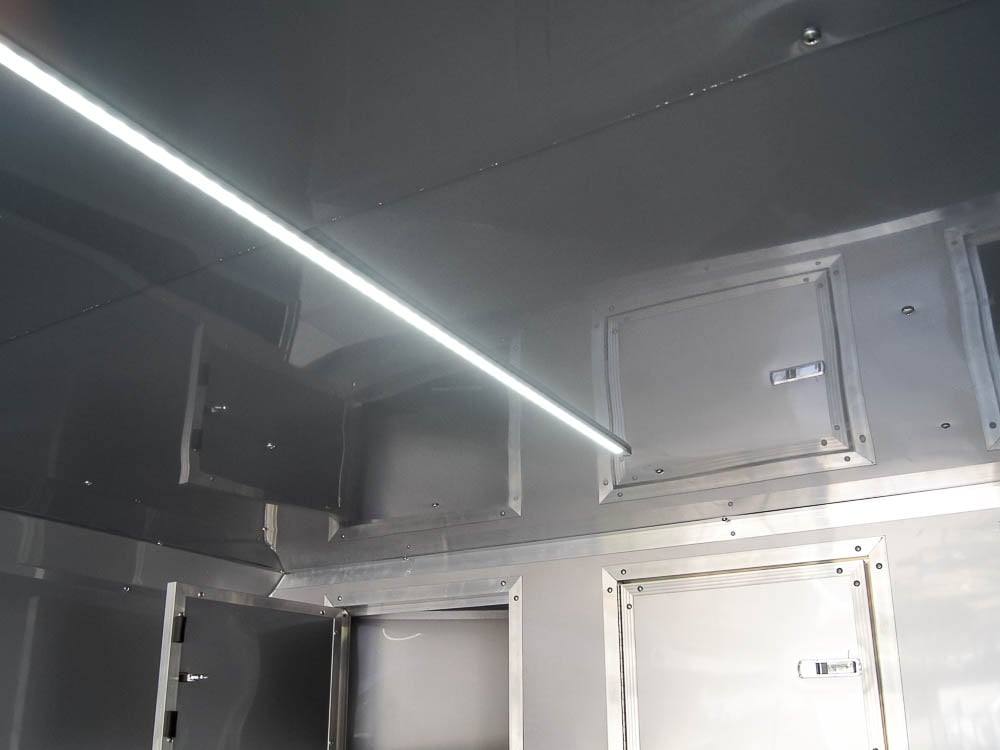 8.5×24 Custom Silver Enclosed Trailer ATP Floor (2) 5200lb Axle Storage - Image 32