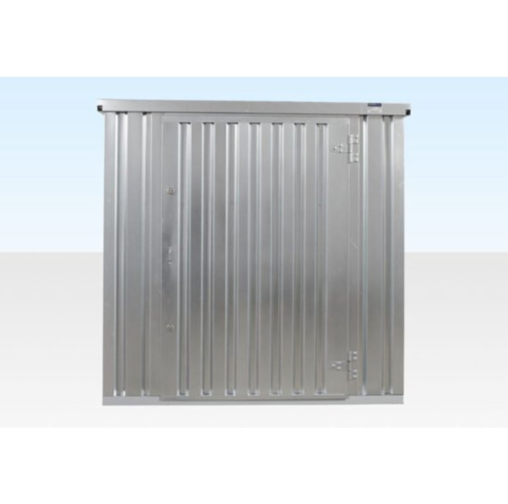 3M X 2.1M Flat Pack Storage Container – Galvanised - Image 3