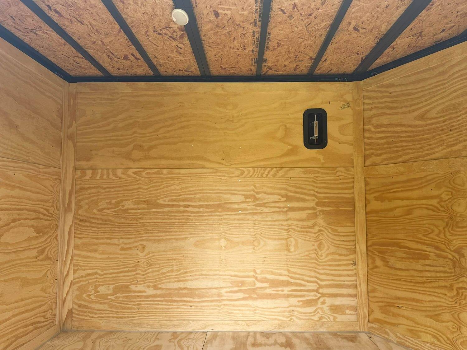 7×18 Black with Blackout Hybrid Enclosed Trailer (2) 7K Axles Storage - Image 18