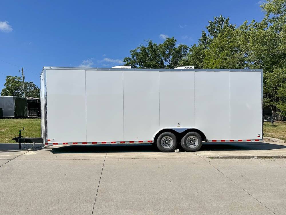 8.5×24 V-Nose Tandem Enclosed Trailer with Elect Pkg A/C and Cabinets - Image 4