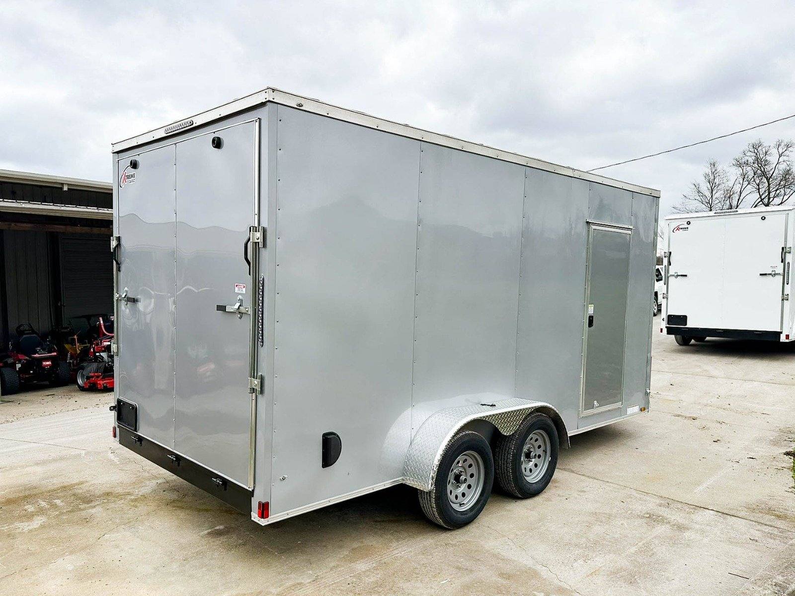 6×12 Flat Nose White Enclosed Trailer 3,500lb Axle - Image 12