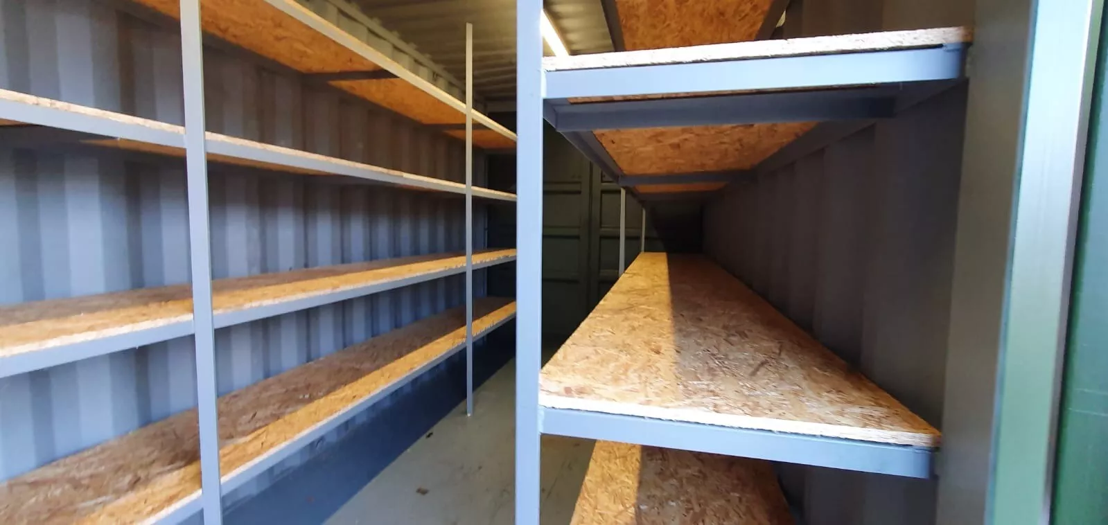 20 x 8Ft 9ft 6 high cube Container, With Anti Condensation, Lighting & Shelving. - Image 3
